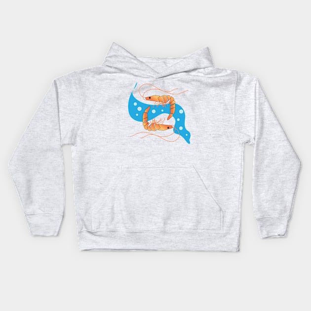 Shrimp Kids Hoodie by Sassifrassically's  'Swasome Shop